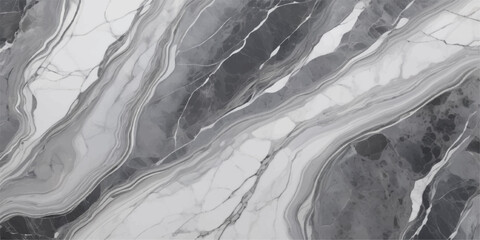 Abstract grey and white marble texture with veins isolated on white background