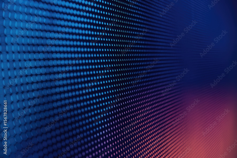 Poster abstract led display with textured backdrop