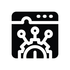 system glyph icon. Strong and solid vector icon for websites, mobile interfaces, presentations, and visual branding. High quality and easy to edit.