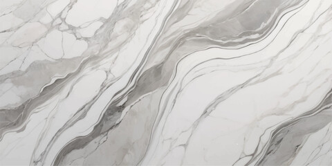 Elegant gray and white marble texture with natural veining isolated on white background