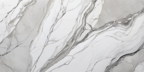 Abstract marble texture with gray veins isolated on white background