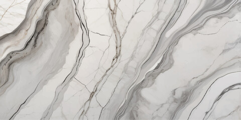 Elegant white marble texture with gray veining isolated on white background