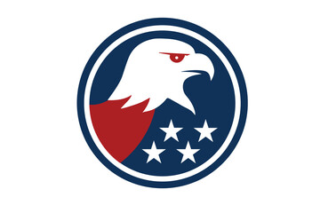 America party symbol. Newly formed party America party and its slogan "For the people." 