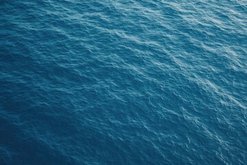 Bird's-eye perspective of the vast blue sea