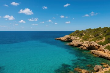 Obraz premium Stunning view of the azure waters in a coastal region