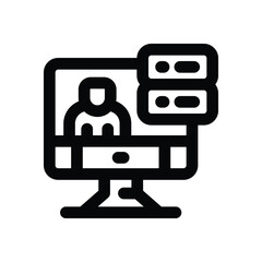 user line icon. Clean and minimalist vector icon for websites, mobile apps, presentations, and logos. Fully scalable and customizable for any project.