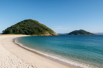 Fototapeta premium Stunning island scenery in the northwest region of Spain