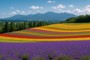 Fototapete Stunning landscapes of a northern Japanese region © AkuAku