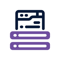 browser duotone icon. Sleek and modern vector icon for websites, mobile apps, marketing materials, and corporate design. Fully scalable and ready to use.