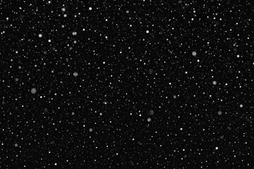 Abstract monochrome snow pattern suitable for overlay on dark backgrounds