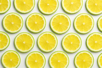 Fototapeta premium Stunning backdrop featuring lemon-themed circles