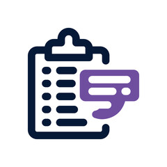 clipboard duotone icon. Sleek and modern vector icon for websites, mobile apps, marketing materials, and corporate design. Fully scalable and ready to use.