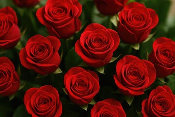 Obraz premium Stunning crimson roses perfect for gifting