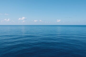 Fototapeta premium Serene ocean view with a peaceful sky in Java