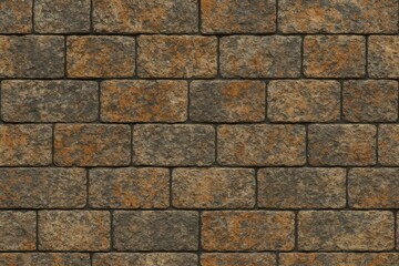 Obraz premium Abstract seamless pattern featuring aged stone blocks for wall or floor design in historic buildings