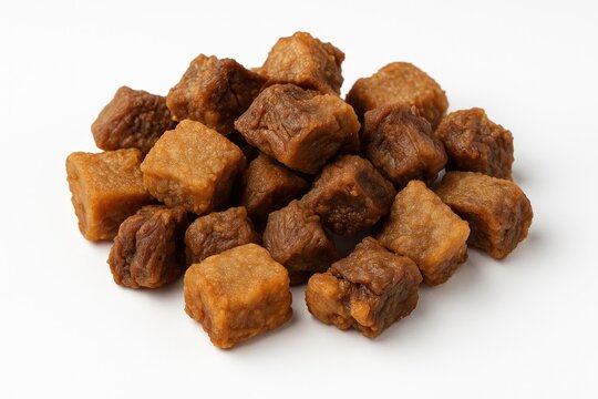 Delicious Ciccioli displayed on a plain white backdrop, a classic regional snack from northern Italy