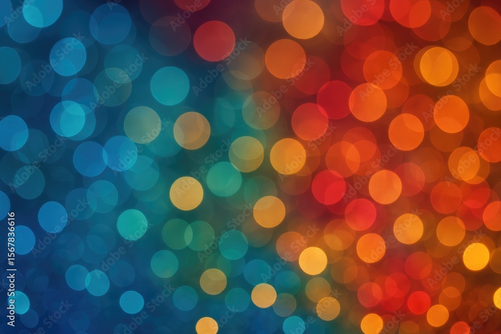 Poster vibrant abstract bokeh display