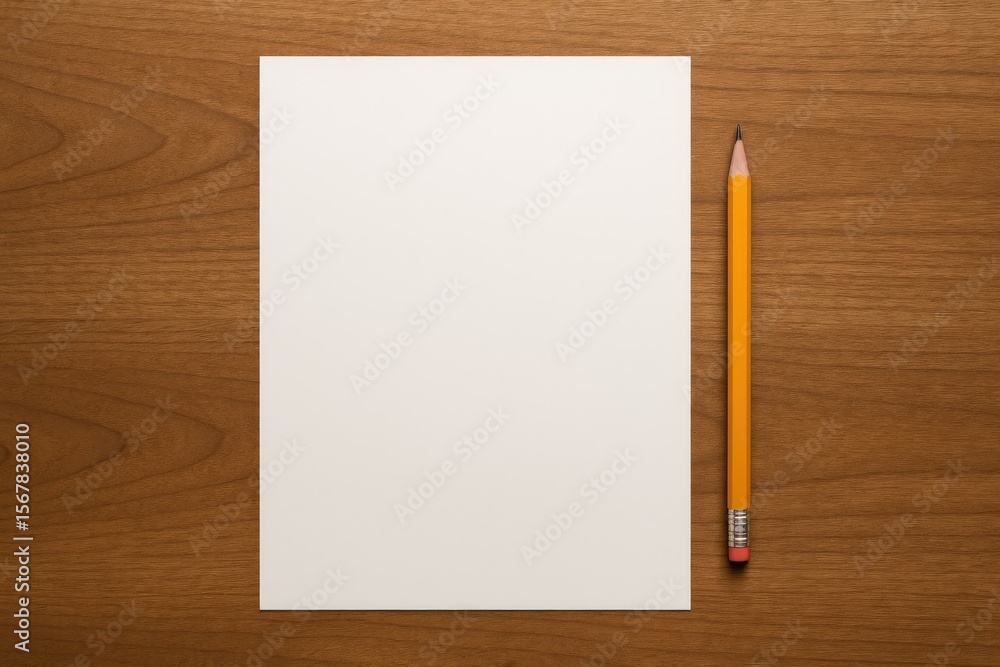 Poster sketching a design background using a pencil and paper