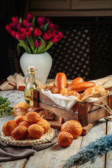 hot pastries with thin dough