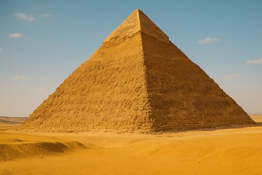 Detailed view of a single pyramid
