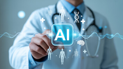 Medical Technology Concept with Doctor’s Hand