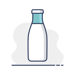 Milk Bottle icon vector. Dairy product sign