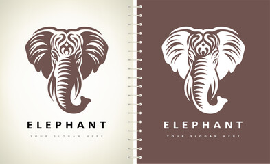 Elephant logo vector. Animal design