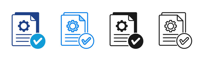 Compliance Workflow icon sheet multiple style collection