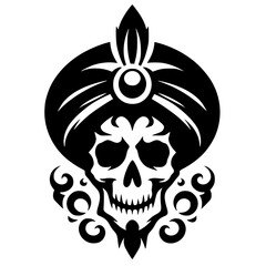 Aladdin skull silhouette