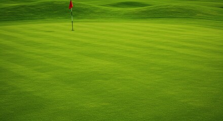Obraz premium Fairway Dreams Golf Greens Perfect Stripe with Challenge Serenity.