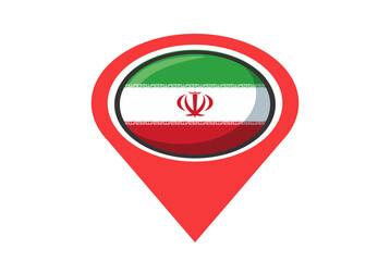 Flag of Iran. flag of republic islam iran.