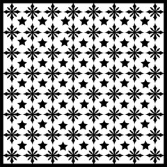 vector seamless black and white geometric pattern on a transparent background