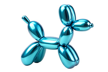 3D Rendering of beautiful, trending and realistic Balloon dog with white background