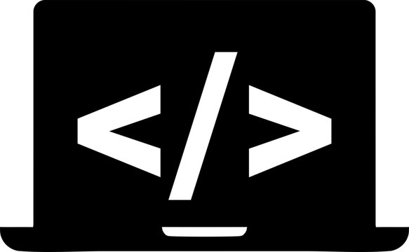Laptop Coding Icon | Programming & Development Device
Web Development Laptop Symbol | Code on Computer