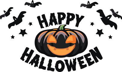 Obraz premium Halloween sticker icon with a cartoon character vector design