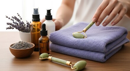 Relaxing Spa Day Indulge in Jade Roller Facial Massage and Essential Oils
