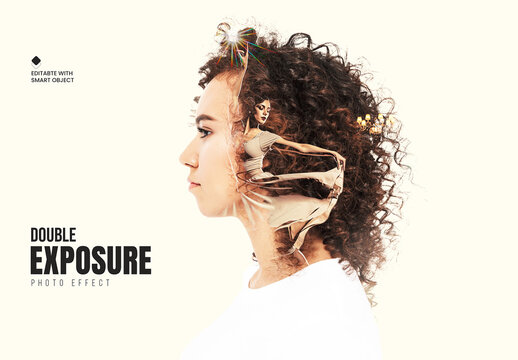 Double Exposure Portrait Photo Effect