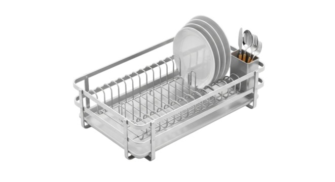 Aluminum Dish Drying Rack: Modern Kitchen Organization