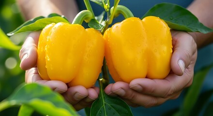 Vibrant Yellow Bell Peppers A Harvest of Sunshine and Flavor