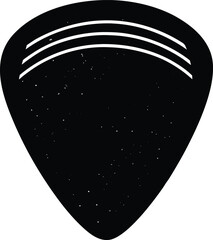 guitar pick on white background.eps