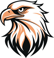 Obraz premium Powerful Eagle Logo Design