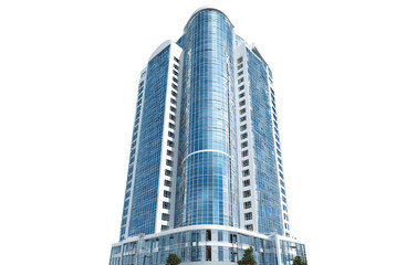 high-rise building, transparent background