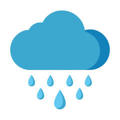 rainy-cloud-icon-vector--flat-design-with-drops