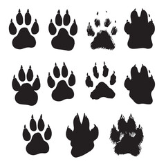 Fototapeta premium cat paw silhouette