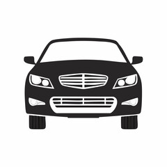 Car front view stylized