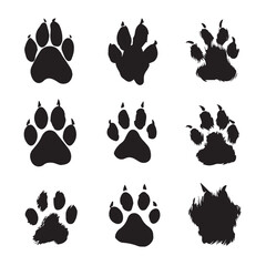 Fototapeta premium cat paw silhouette