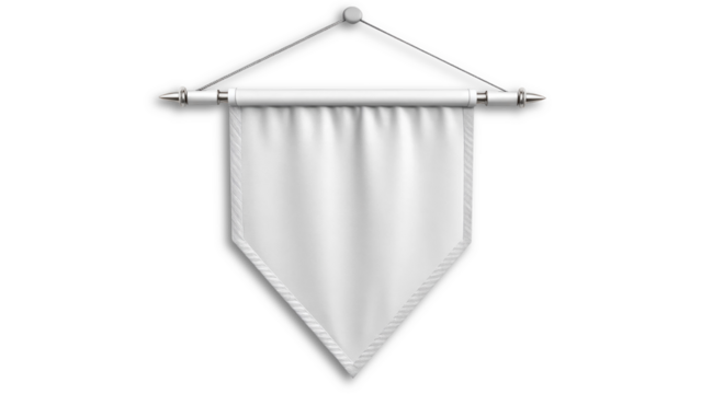 Blank Pennant Banner Template:  Perfect for Events, Celebrations, and Presentations