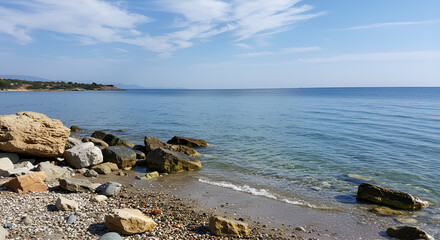 beach and rocks