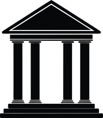 Obraz premium portico on white background.eps