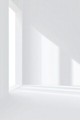 Clean and minimal background in white tones